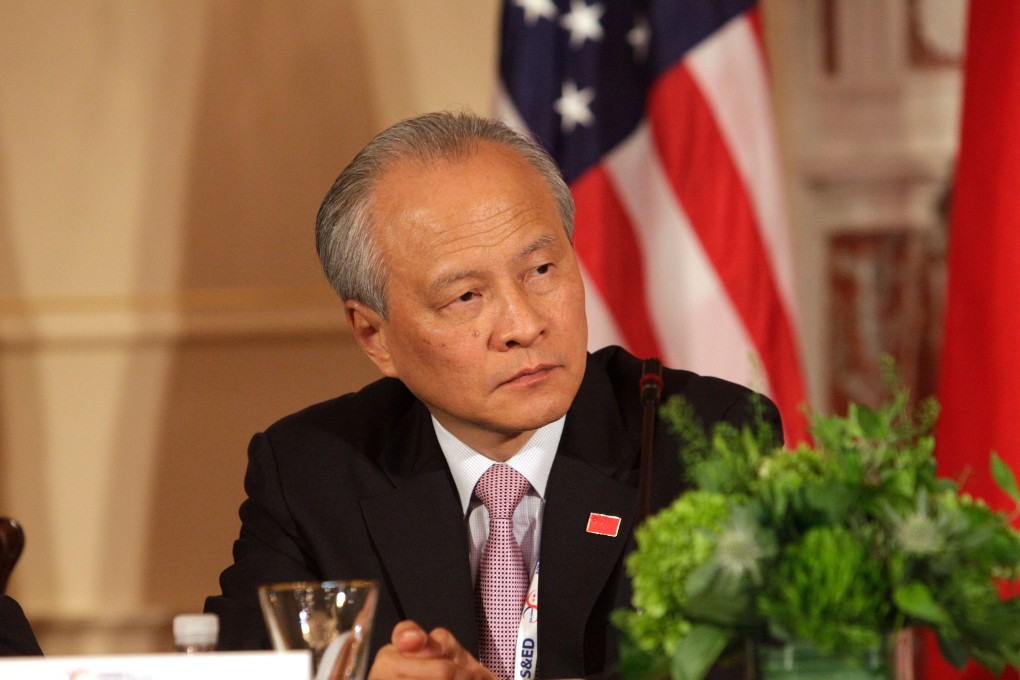 Cui Tiankai was summoned by Washington after other Chinese officials tweeted the conspiracy theory. Photo: AFP