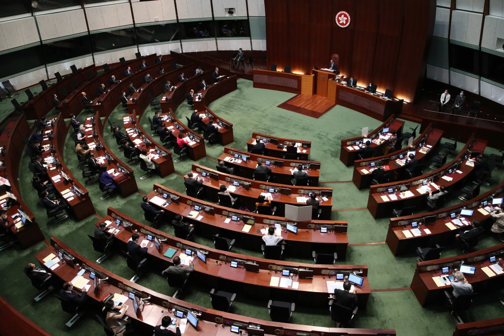 Financial Secretary Paul Chan Mo-po presents the budget at the Legislative Council Complex in Tamar, Hong Kong on February 26. Photo: Winson Wong