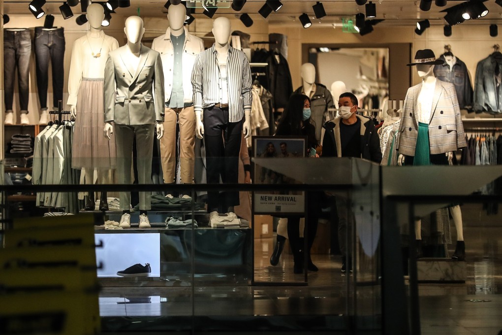 Shoppers in a mall in Shenyang, in northeast China's Liaoning province, on March 22. Chinese consumers are facing a real stress test in 2020. Photo: Xinhua