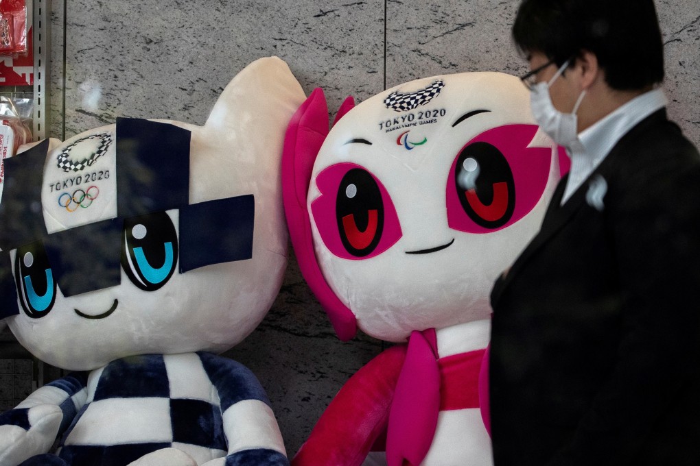 Tokyo 2020 mascots Miraitowa and Paralympic on March 13, 2020. The Olympics was officially postponed overnight. Photo: Reuters
