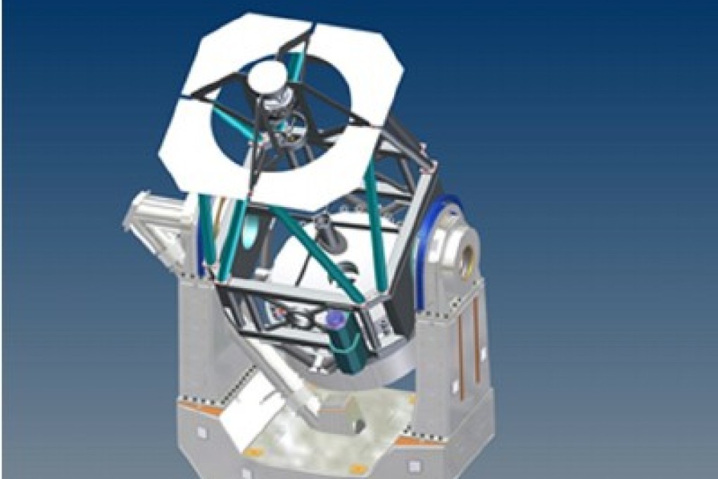 The design of the Chinese Large Solar Telescope, which took its first high-resolution images of the solar atmosphere in December. Photo: Handout
