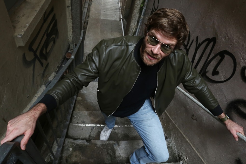 Jai Day, Hong Kong actor whose film roles include parts in Skiptrace and General Commander, in the city’s Central district. Photo: Jonathan Wong