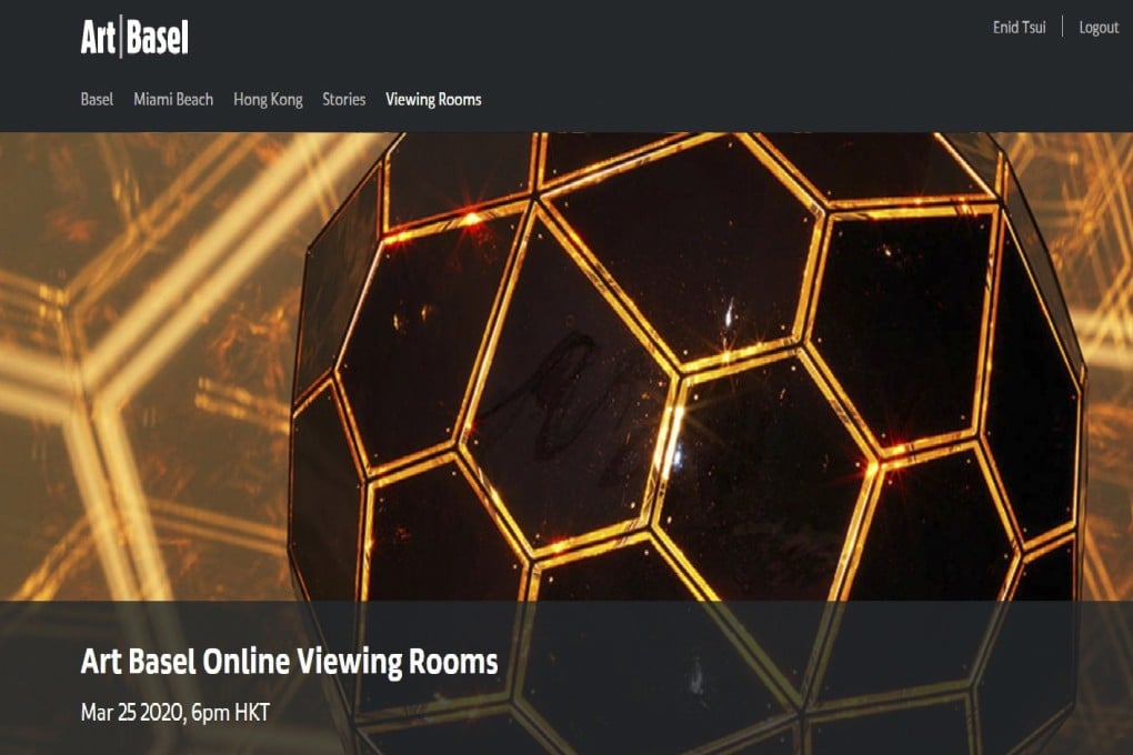 Art Basel’s digital initiative. Photo: Art Basel