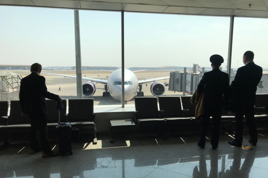 An Aeroflot plane before departure from Beijing to Moscow. Photo: AFP