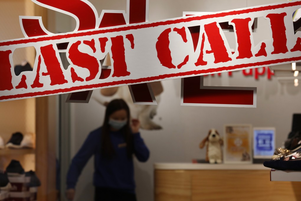 A storefront in Tsim Sha Tsui on March 18. Businesses in Hong Kong have been badly hit, first by months of protests then by the coronavirus outbreak. Photo: Nora Tam