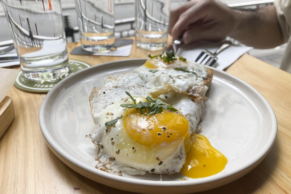 Avocado toast with sourdough bread and two fried eggs at Blackwood Cafe & Bar in Sheung Wan, Hong Kong. Photo: Holly Chik