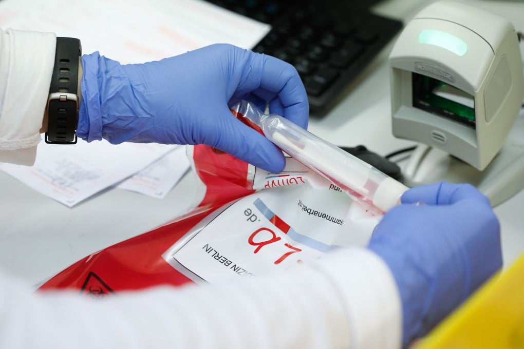 Samples are prepared to be tested for the coronavirus at a laboratory in Berlin, Germany. Photo: Reuters