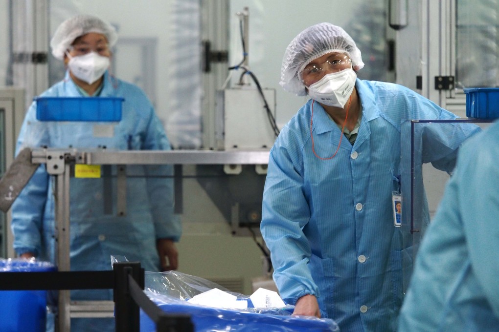 Workers produce masks at a 3M factory in Shanghai. The US is in need of medical equipment and supplies that China can help provide. Photo: Xinhua