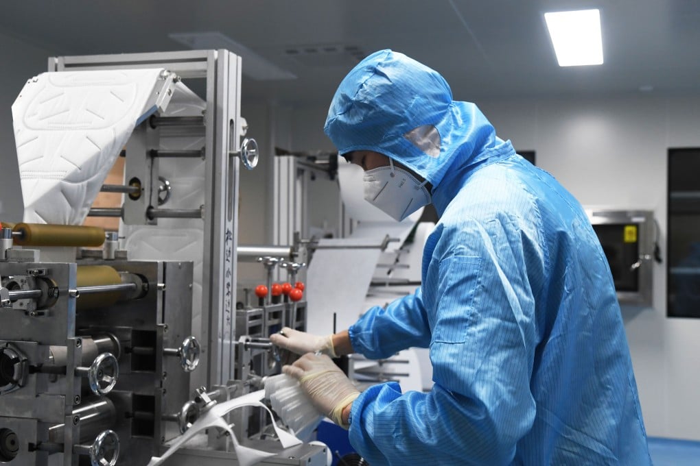 N95 face masks should block over 90 per cent of airborne particles that may carry the coronavirus. Photo: Xinhua