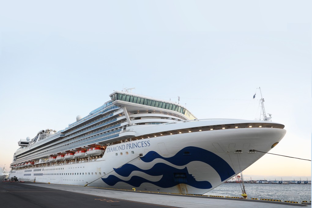 The Diamond Princess, in quarantine off Yokohama Port, in Japan, on February 6. Photo: Xinhua