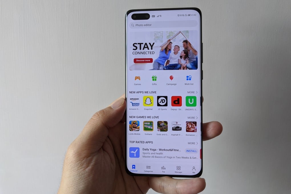 Huawei has pledged to invest US$1 billion to nurture the growth of its app store. Already, some popular Western apps such as Snapchat and Amazon are on the platform, and Huawei promises Facebook and Instagram are coming soon. Photo: Ben Sin
