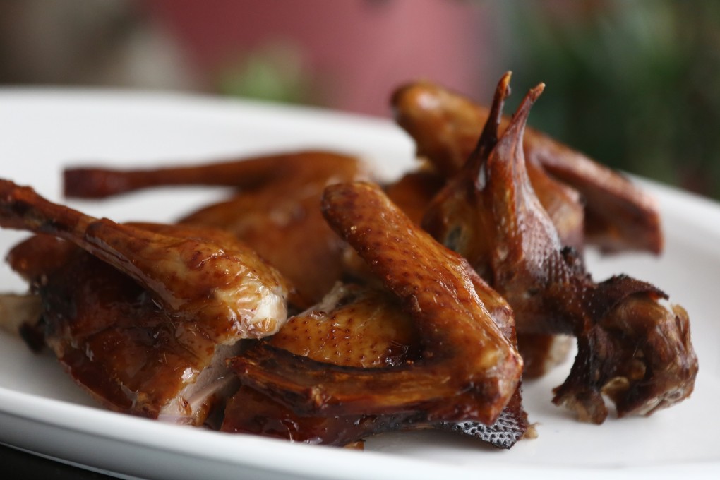 Deep-fried pigeon at Ho Land in Wan Chai. Photo: Jonathan Wong