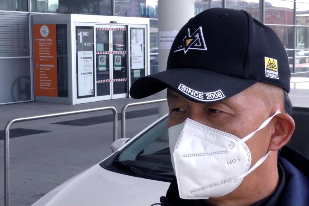 Businessman Luca Zhou, 56, on the streets of Prato, home to the biggest ethnic Chinese community, in Italy. Photo: Reuters