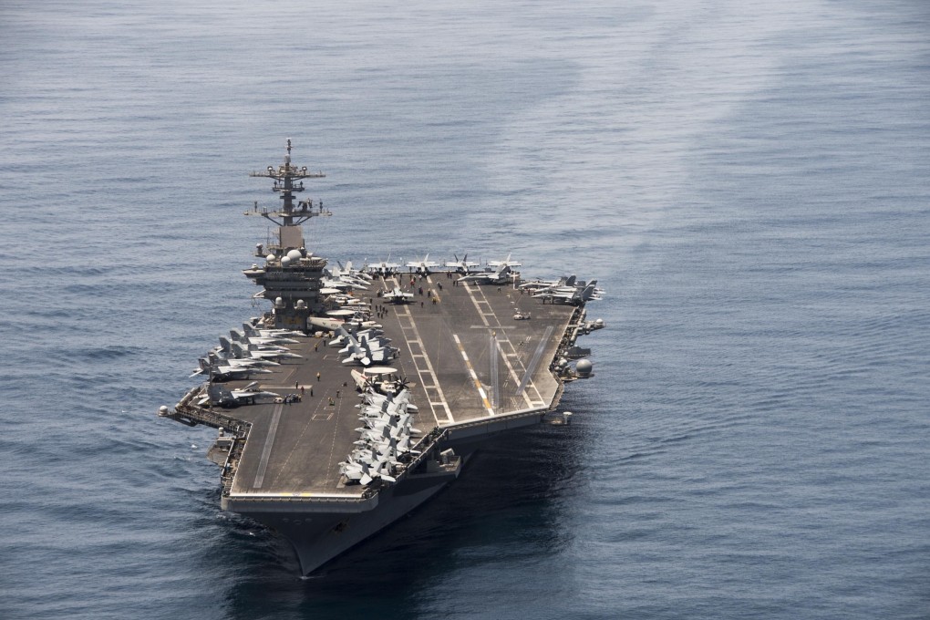 The USS Theodore Roosevelt operating in the Arabian Sea in April 2015. Photo: US Navy via EPA-EFE