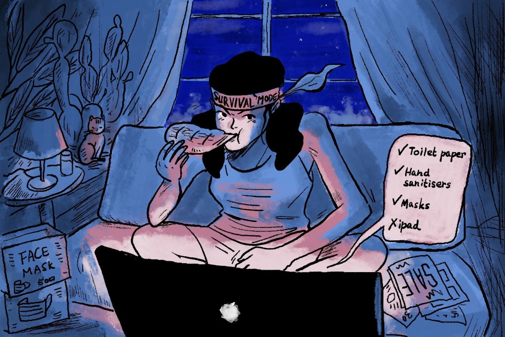 The coronavirus has caused panic buying around the world as consumers frantically stockpile of goods such as toilet paper, hand sanitisers and masks. Illustration: Brian Wang