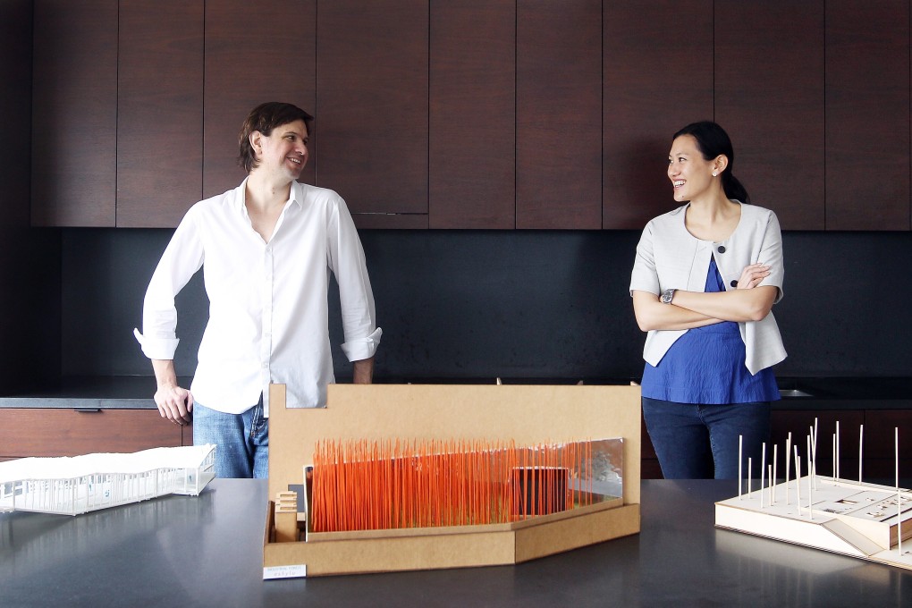 Eskyiu’s Eric Schuldenfrei and Marisa Yiu in their studio in Wong Chuk Hang, Hong Kong. Photo: Jonathan Wong