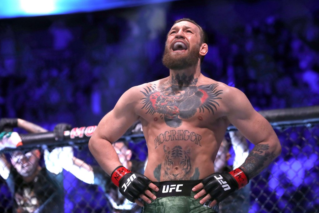 Conor McGregor waits for the start of his welterweight bout against Donald Cerrone at UFC246. Photo: AFP