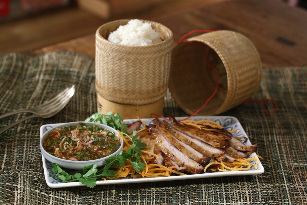 Susan Jung’s Thai grilled pork neck with nam jim jaew dipping sauce. Photography: Jonathan Wong. Styling: Nellie Ming Lee