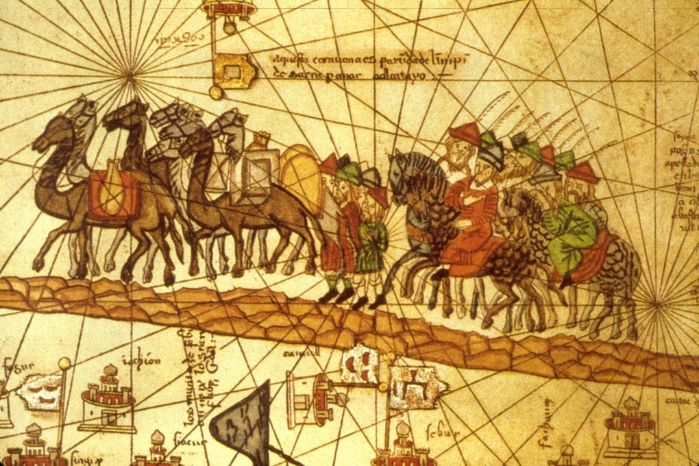 An illustrated map depicting the journey of Marco Polo along the Silk Road. Photo: Getty Images