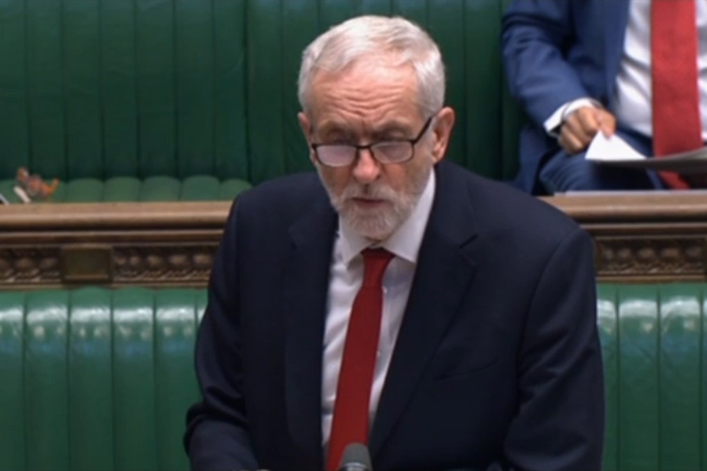 British opposition Labour party leader Jeremy Corbyn. Photo: Handout via EPA-EFE