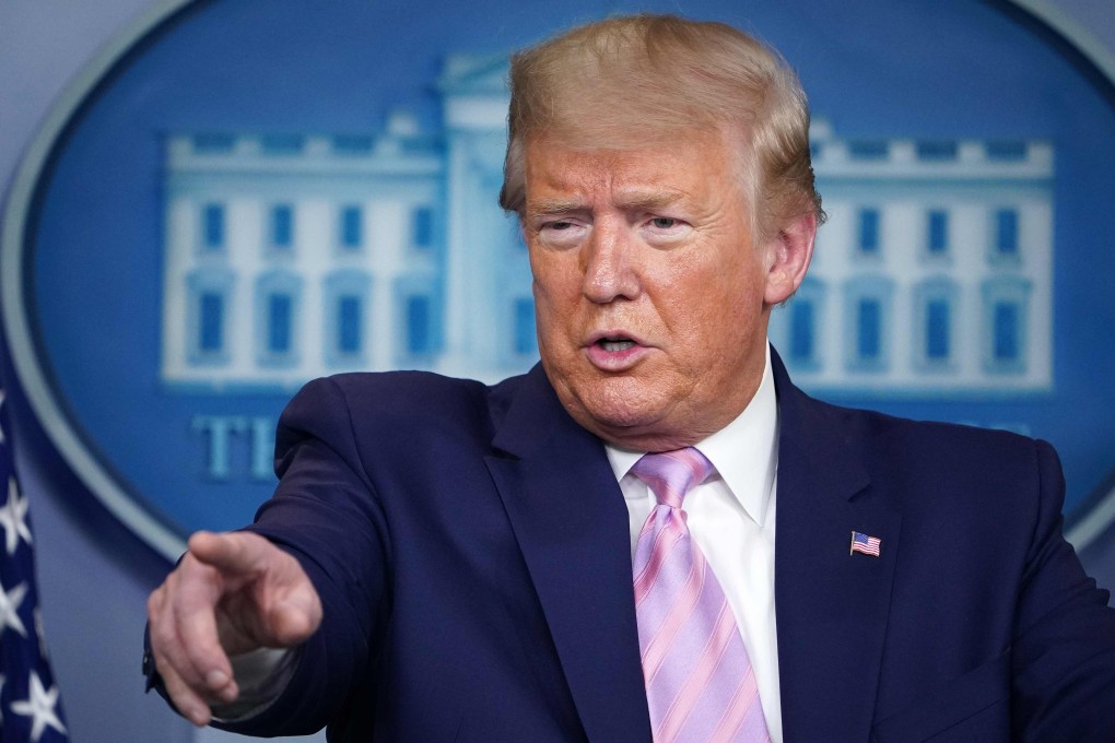 S President Donald Trump pictured at the White House on Wednesday. Photo: AFP