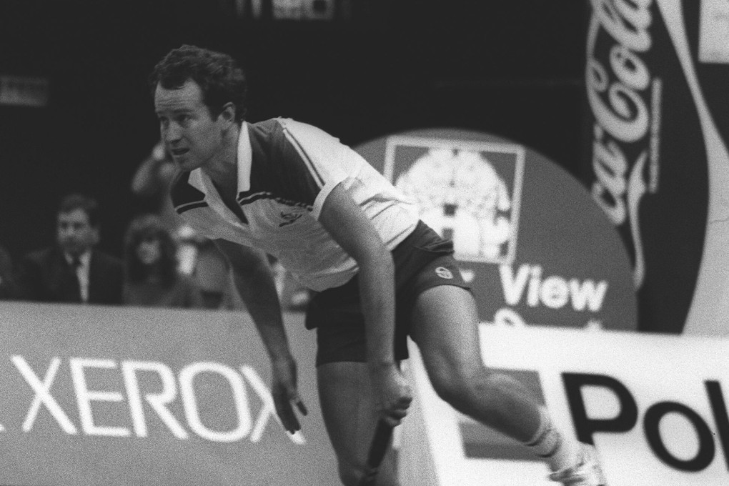 John McEnroe playing against Ivan Lendl in Hong Kong, in 1984. Photo: SCMP