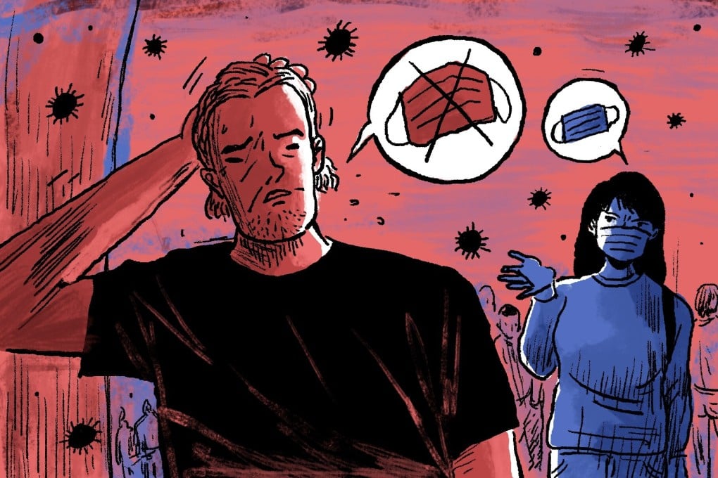 The tide is turning in the mask debate with the World Health Organisation now advising the public to wear surgical masks when they leave their home. Illustration: Brian Wang