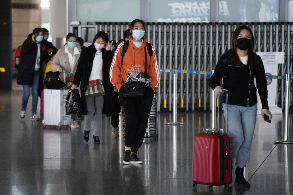 China has drastically cut flights to try to prevent people who arrive from abroad importing the coronavirus. Photo: AFP