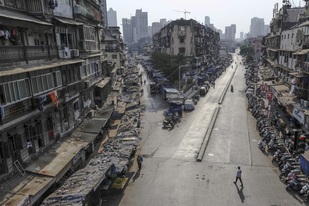 Near-empty roads in Mumbai, India, after Prime Minister Narendra Modi imposed a three-week long nationwide lockdown for its 1.3 billion people. Photo: Bloomberg