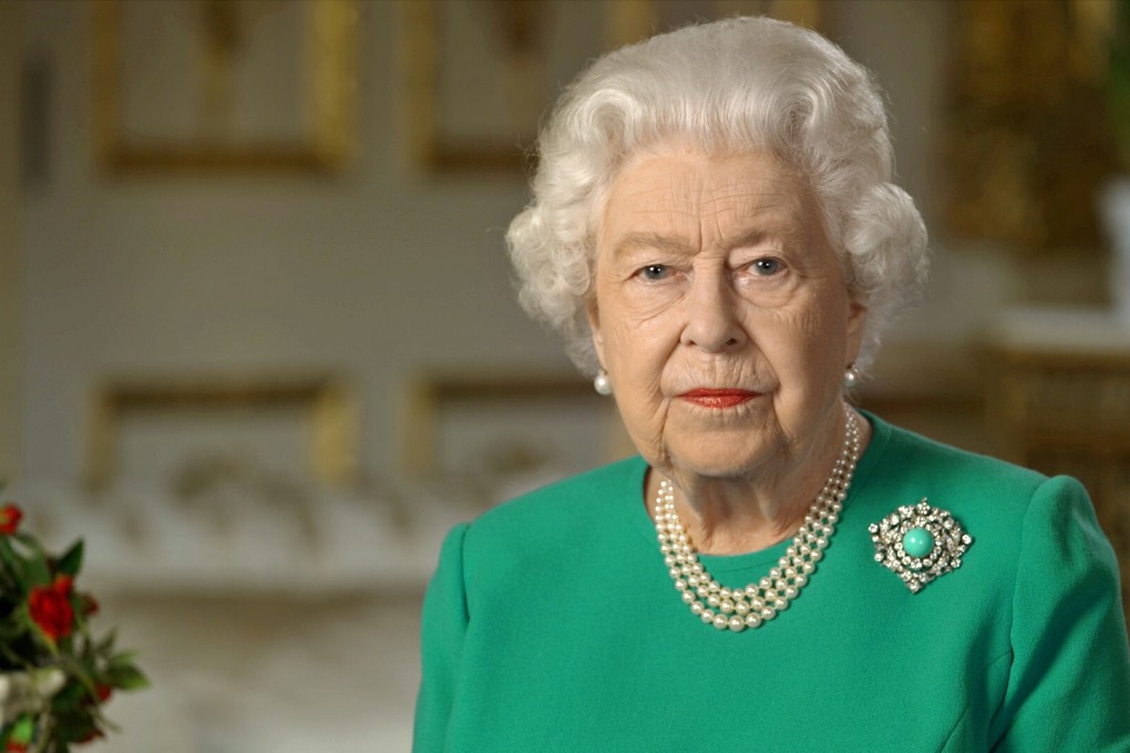Britain's Queen Elizabeth recorded a televised address to the nation and the Commonwealth and broadcast on Sunday night. Photo: Buckingham Palace via Reuters