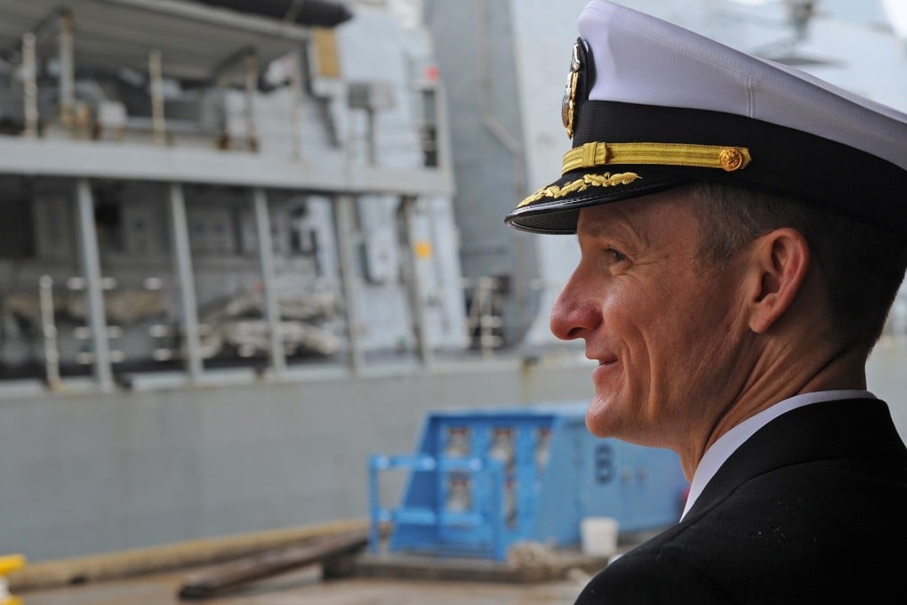US Navy Captain Brett Crozier in Yokosuka, Japan in April 2018. Photo: US Navy via Reuters