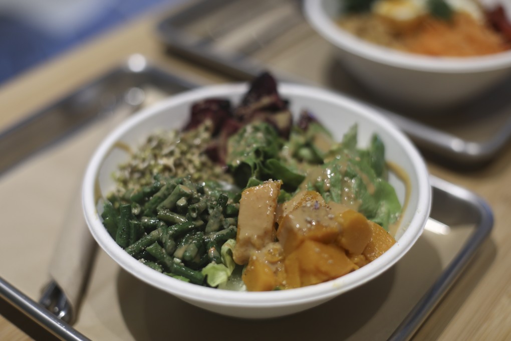 Dahlia – a salad of roast pumpkin, beets, long beans and tahini sauce – at Treehouse, French healthy-food entrepreneur Guillaume Kaminer’s go-to place in Hong Kong for healthy, plant-based meals. Photo: Tory Ho