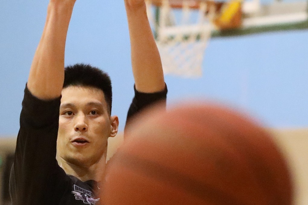Former NBA player Jeremy Lin trains at the Beijing Ducks gym in October after signing on for the 2019-20 Chinese Basketball Association season. Photo: Simon Song