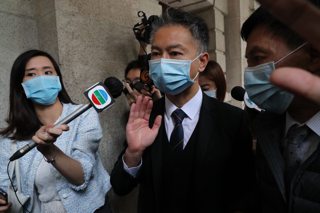 Chief Inspector Wong Cho-shing leaves court on Tuesday. Photo: K.Y. Cheng