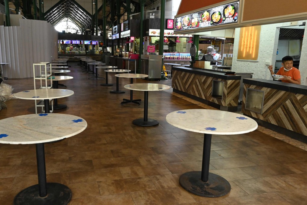 A food centre in the central business district of Singapore. Photo: AFP
