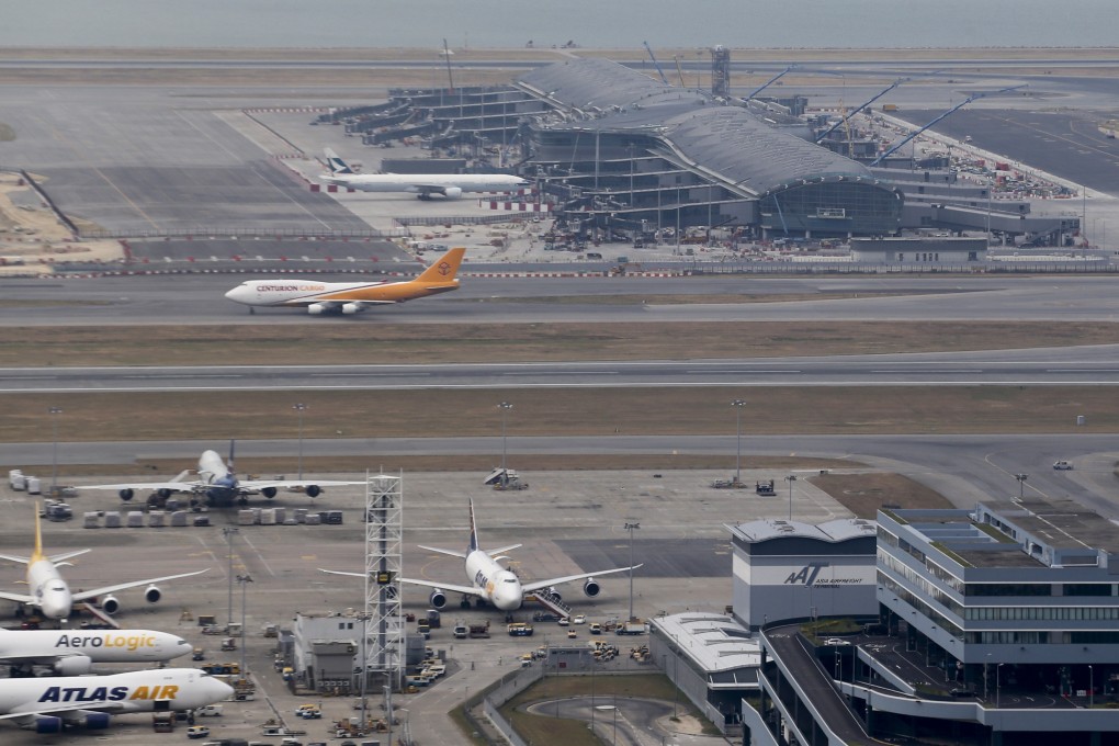 A general view of the construction work under way at Hong Kong’s airport at Chek Lap Kok on 5 November 2015. Photo: SCMP