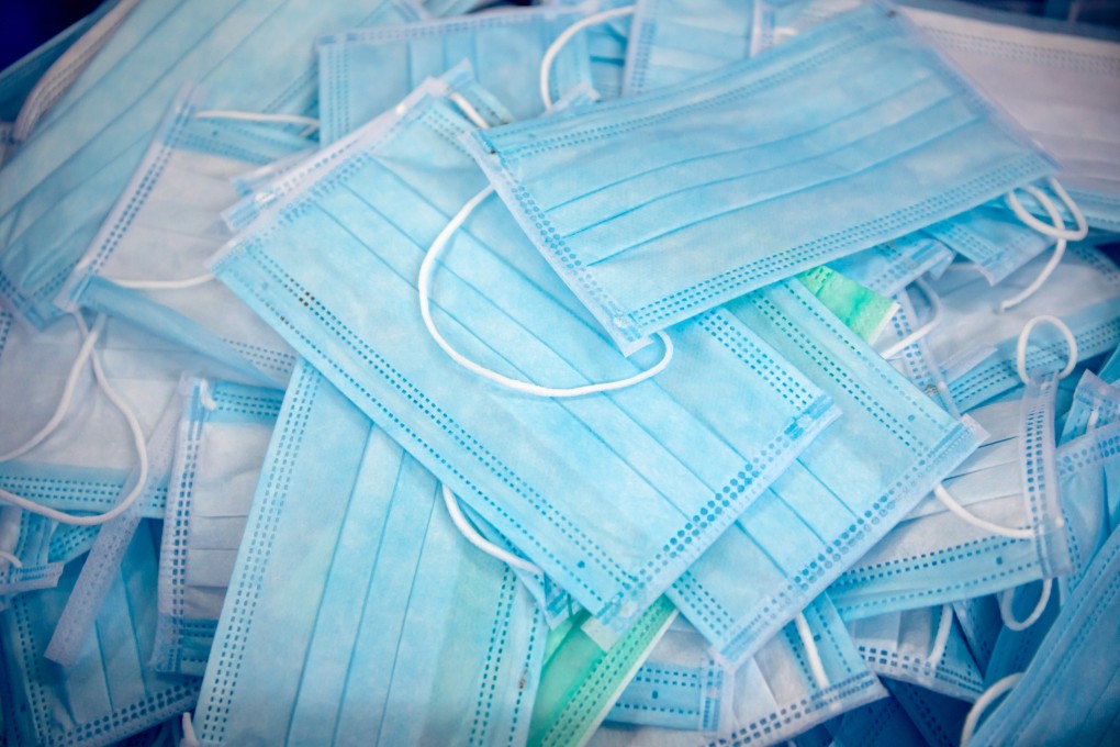 Protective masks at the Mask Factory facility in Hong Kong. Photo: Paul Yeung/Bloomberg