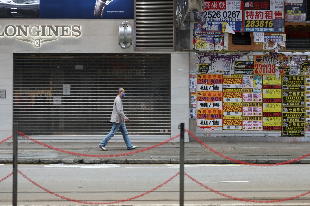 With Hong Kong’s economy reeling amid the Covid-19 pandemic, a newspaper mogul has called on Chief Executive Carrie Lam to tap public coffers to pay two months’ wages for all. Photo: Nora Tam