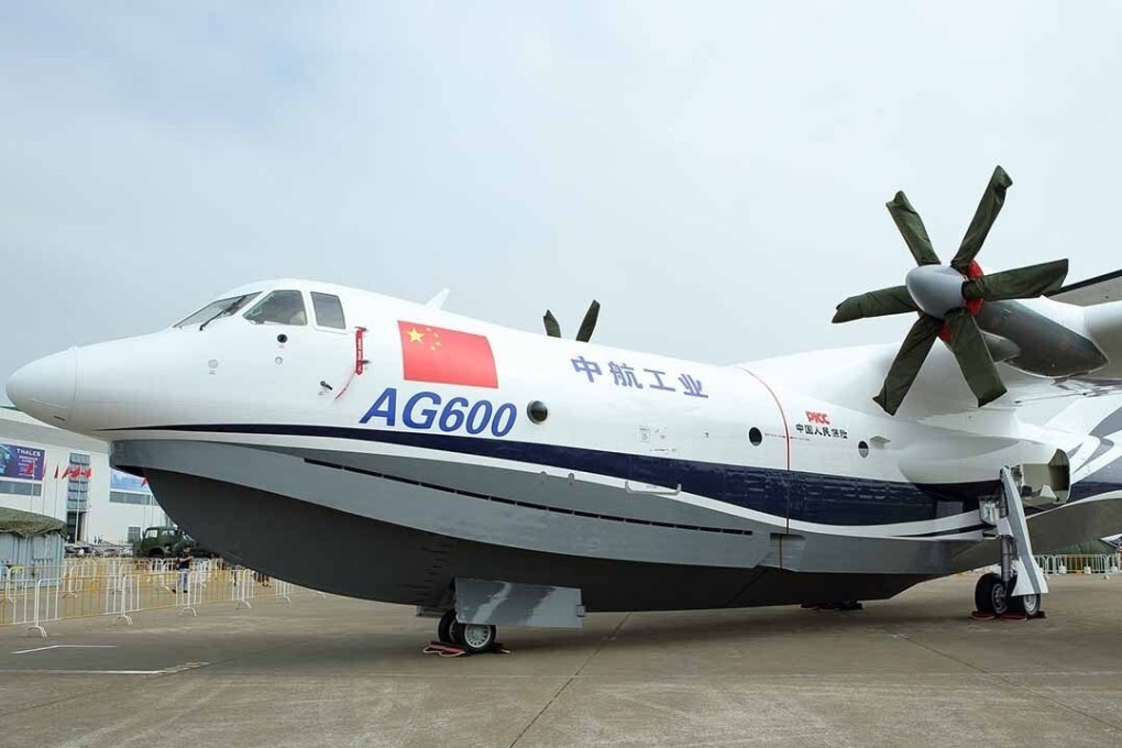 China’s amphibious aircraft has already undergone land and lake tests. Photo: CGTN