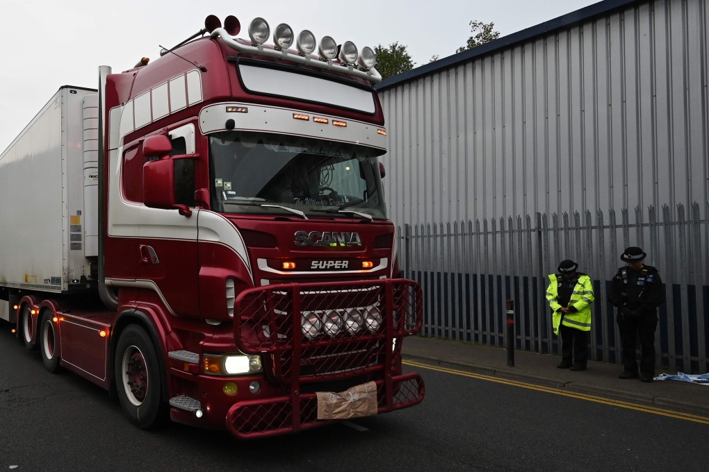 A Northern Ireland man pleaded guilty to the manslaughter of 39 people found dead in a refrigerated truck in southeast England. Photo: AFP