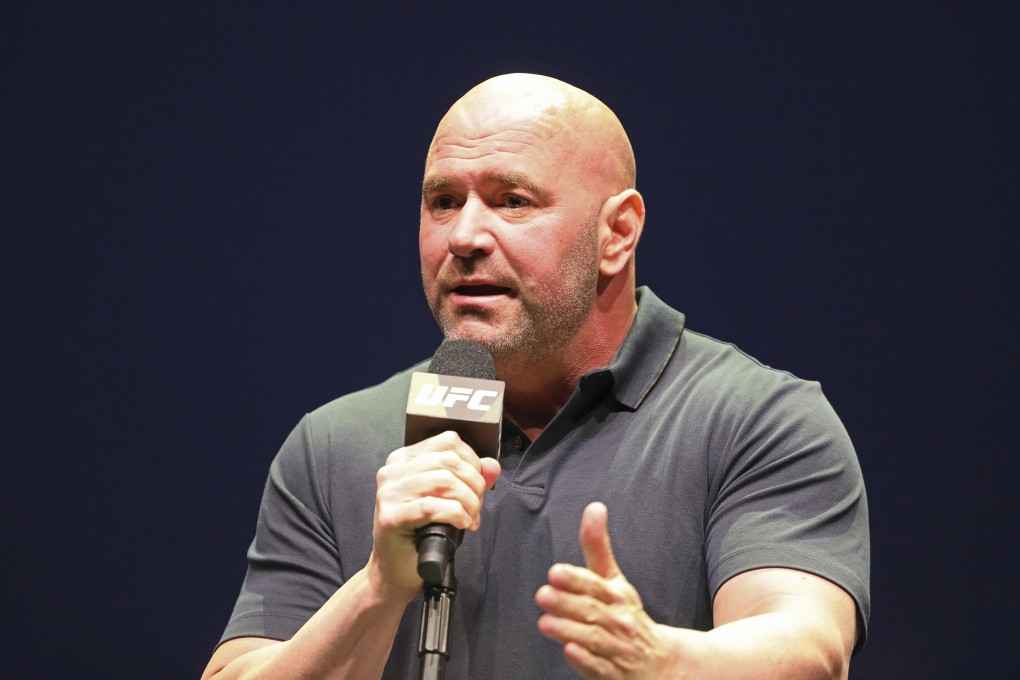 UFC president Dana White speaks at a news conference in New York. UFC 249 has been cancelled after ESPN and parent company Disney stopped White’s plan to keep fighting amid the coronavirus pandemic. Photo: AP
