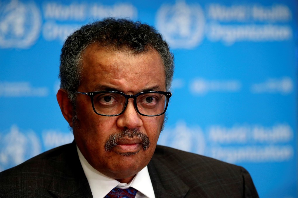 WHO Director General Tedros Adhanom Ghebreyesus attends a news conference on the coronavirus in Geneva, Switzerland in February. Photo: Reuters