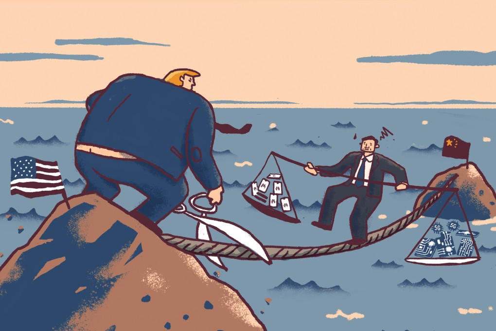 How did relations between the US and Huawei sour? Illustration: SCMP