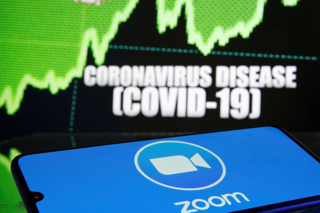 The Zoom videoconferencing platform has become ubiquitous as the coronavirus spreads. But it has security flaws, and hackers disrupted two recent US coronavirus-related webinars using the platform with racist slurs. Photo: Reuters