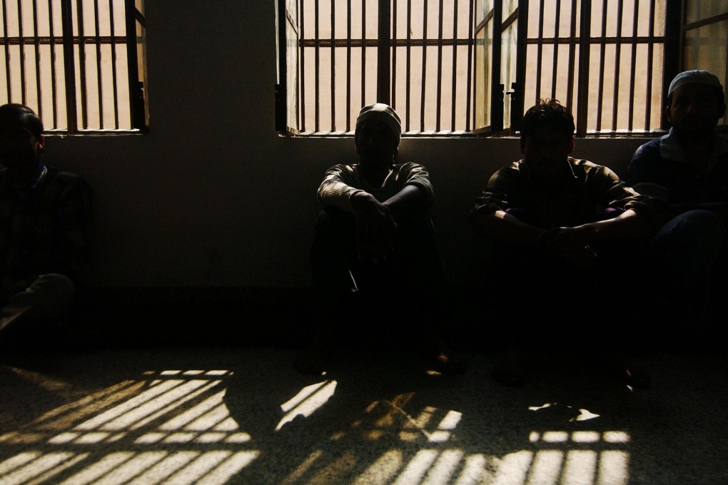 Inmates pictured in a cell at the Tihar Jail in New Delhi, India. Photo: AFP