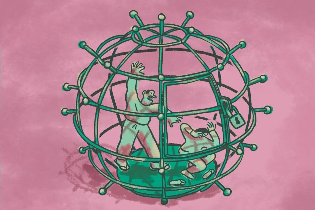 The coronavirus has seen a rise in cases of domestic violence in Hong Kong. Illustration: Kaliz Lee