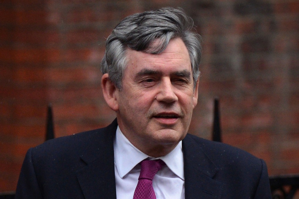 China and the US should put aside their differences and work together to defeat Covid-19, former British prime minister Gordon Brown says. Photo: AFP