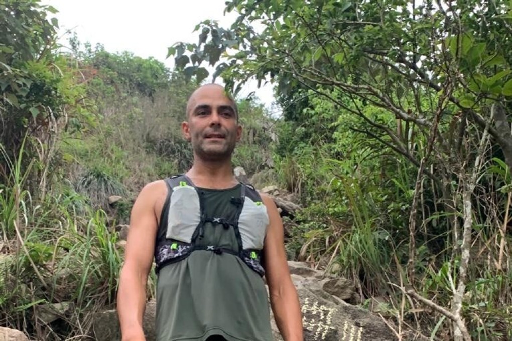 Mayank Vaid is dazed and confused as he completes the world’s first ‘Everesting’ triathlon. Photo: Handout