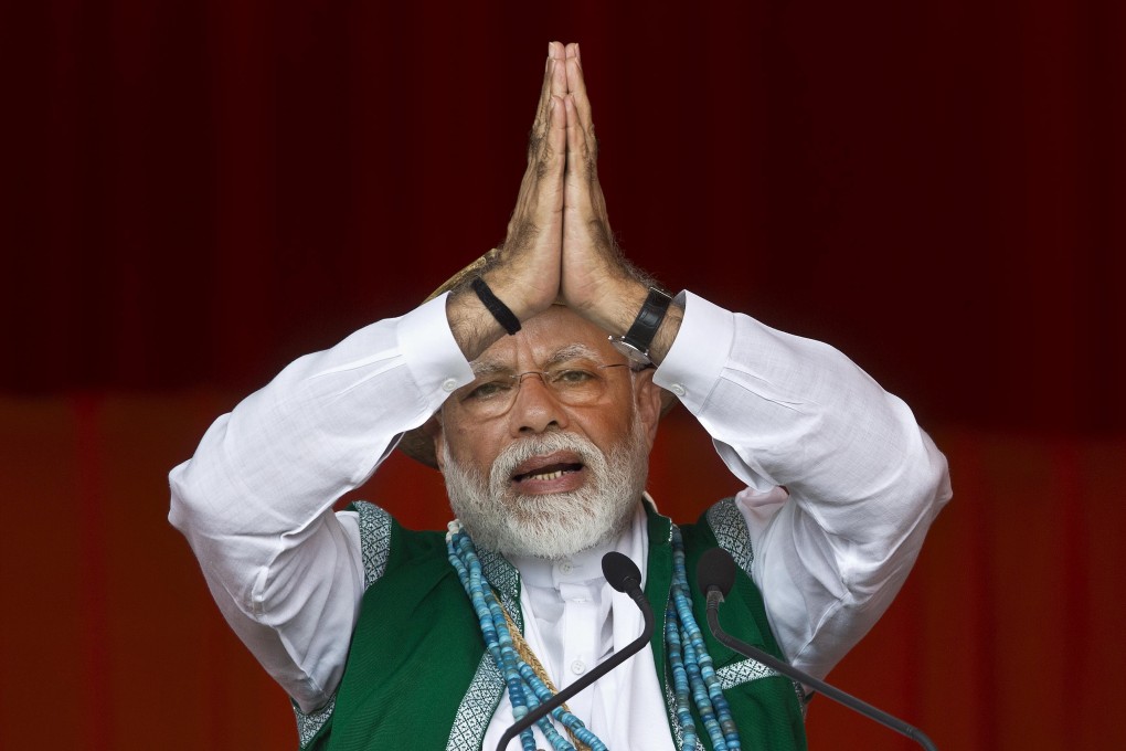 Indian Prime Minister Narendra Modi pictured during a rally in Arunachal Pradesh last month. Photo: AP