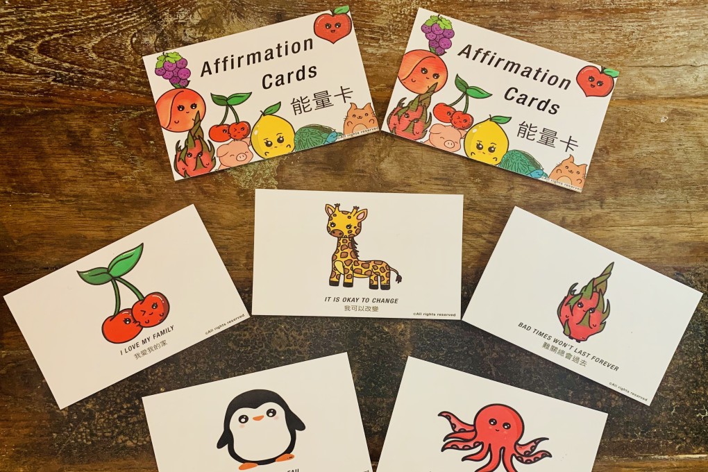 Motivational cards by Marina Watt and Manshi Mehta. Photo: Handout